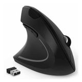 Mouse Óptico Sem Fio Vertical Esquerdo Ajustável Em Dpi