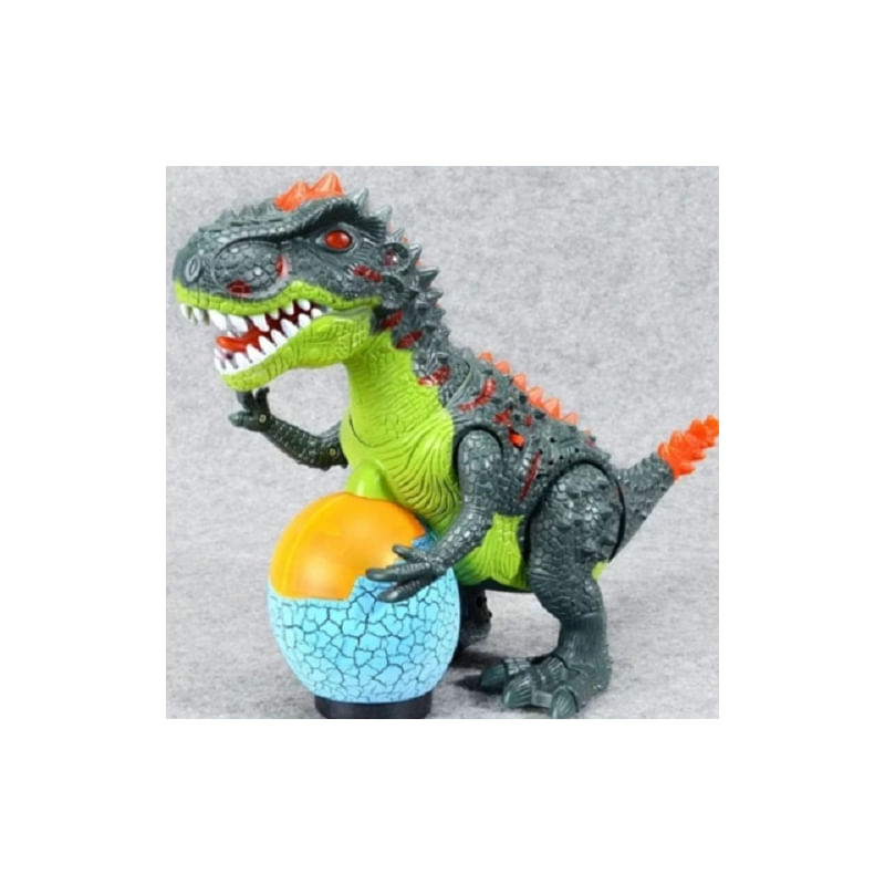 Dinosaur Rex De Brinquedo Com Ovo Luminoso Para Meninos