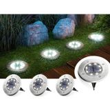 Pacote De Luz Led Solar X4 Com Estaca Para Jardim Ao Ar Livre