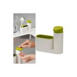 Dispensador De Sabão Com Esponja Ou Porta-escova
