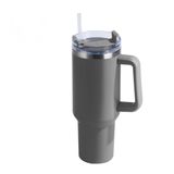Caneca Térmica Copo De Aço Inoxidável Com Tampa De Palha 1.2l