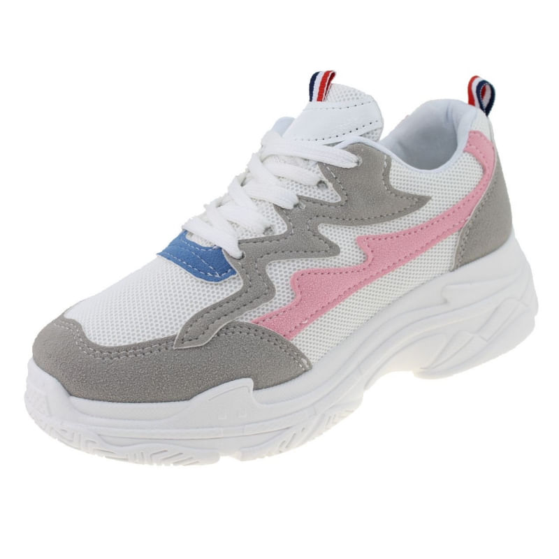 Chinelo Via Franca Casual Para Mulheres Na Cor Branca/rosa