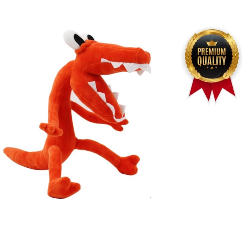 Brinquedo De Pelúcia Rainbow Friends Laranja Roblox 35cm