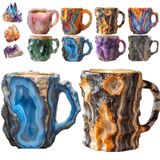 Xícara De Café Riyhdo Resin Mineral Crystal 3d Novelty Para Bebidas Quentes