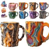 Xícara De Café Riyhdo Resin Mineral Crystal 3d Novelty Para Bebidas Quentes