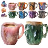 Xícara De Café Riyhdo Resin Mineral Crystal 3d Novelty Para Bebidas Quentes