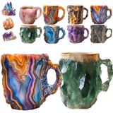 Xícara De Café Riyhdo Resin Mineral Crystal 3d Novelty Para Bebidas Quentes