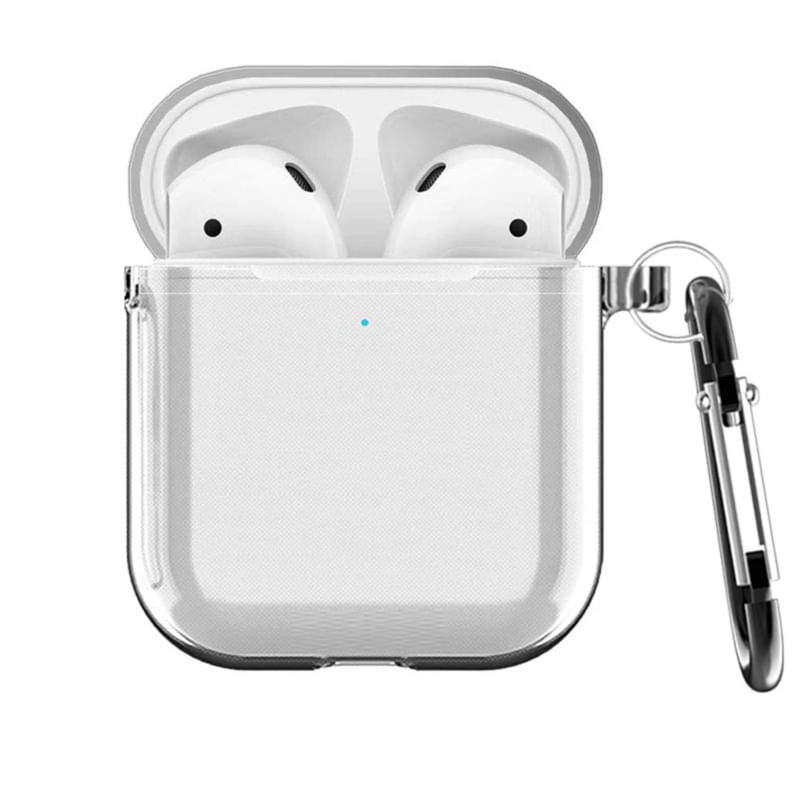 Capa Para Airpods De Silicone Tpu De 1ª E 2ª Geração Transparente