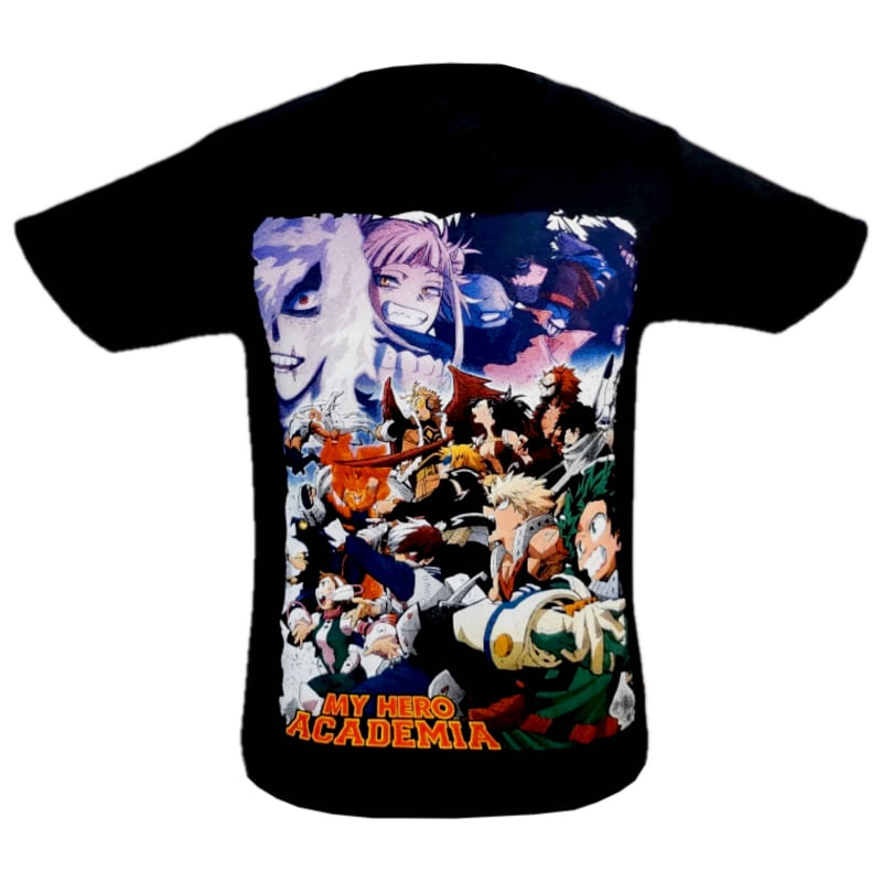 Camiseta My Hero Academia Boku No Hero Com Estampa Dupla