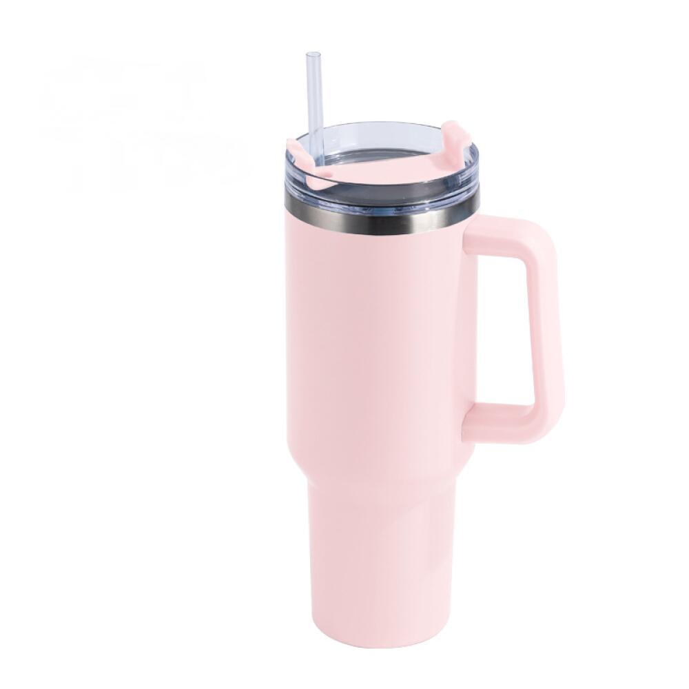 Caneca Térmica Copo De Aço Inoxidável Com Tampa De Palha 1.2l