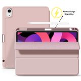 Capa Para Ipad Air 10.9 De 4ª E 5ª Geração Com Compartimento Para Lápis Rosa