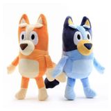 Conjunto De Pelúcia Disney Junior Bluey &amp; Bingo 28 Cm Com Algodão Pp