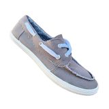 Mocassim, Lona, Unissex, Casual, Cinza, Liquidation 7070
