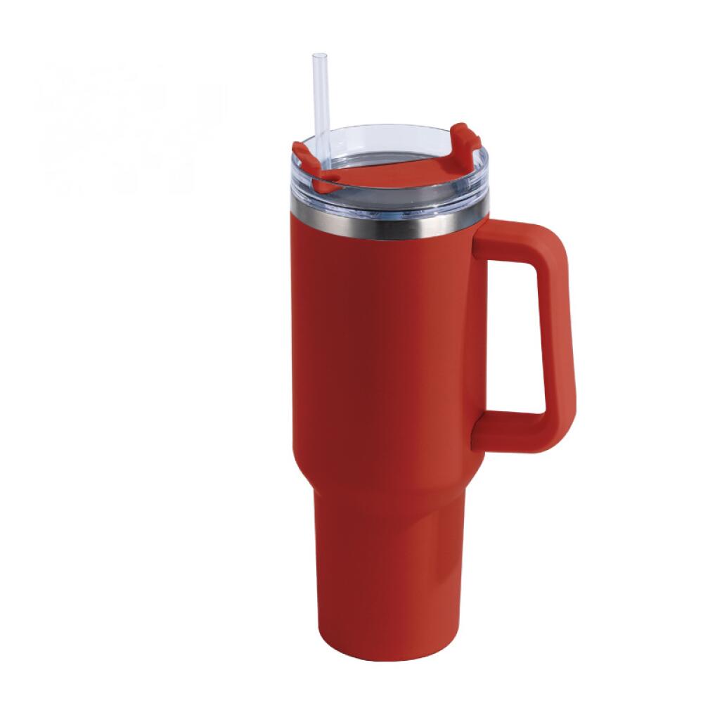 Caneca Térmica Copo De Aço Inoxidável Com Tampa De Palha 1.2l
