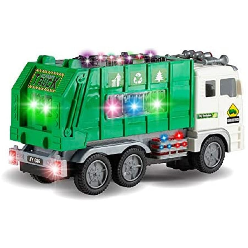 Caminhão Coletor De Lixo De Brinquedo Com Som E Luzes Para Crianças A Partir De 3 Anos
