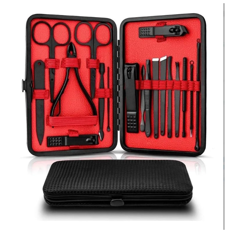 Conjunto De Manicure E Pedicure Game Stainless Steel 18 Peças