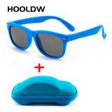 Óculos De Sol Com Filtro Uv400 Polarizado Para Crianças Com Estojo Azul