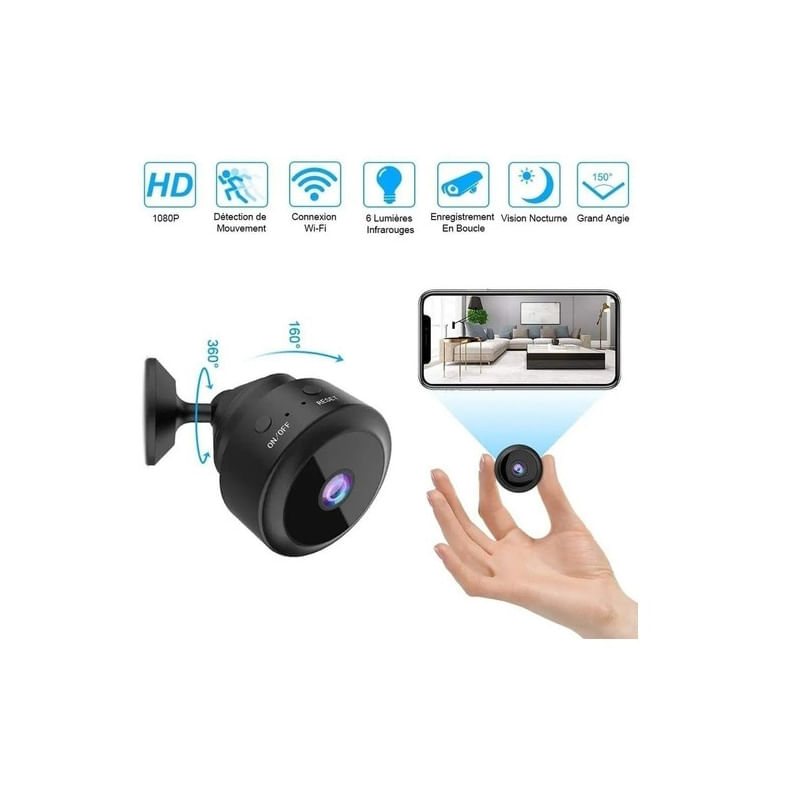 Mini Câmera Hidden Spy Wireless Wifi Security 720p