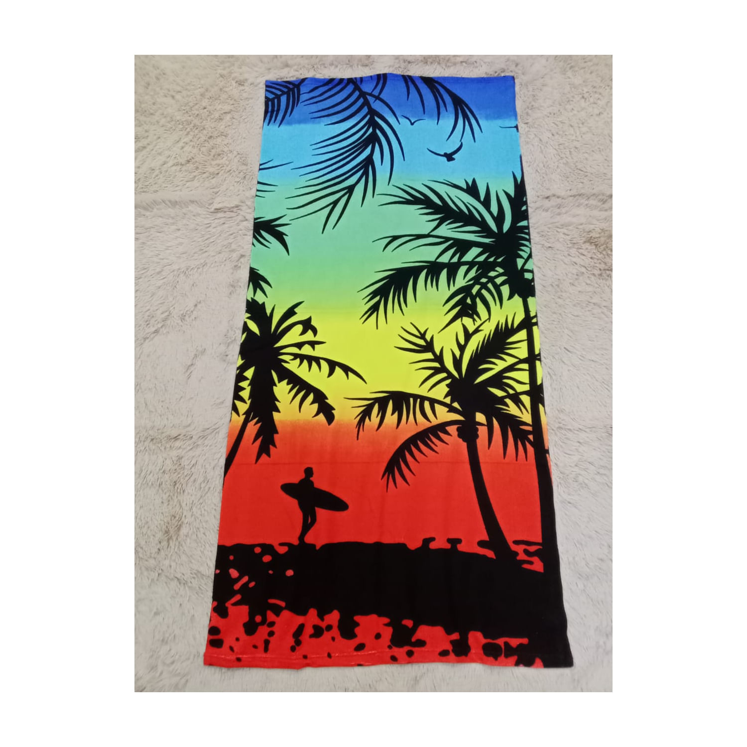 Toalha, Microfibra, Piscina, Banheira, Praia, 75x150cm, Design De Camiseta