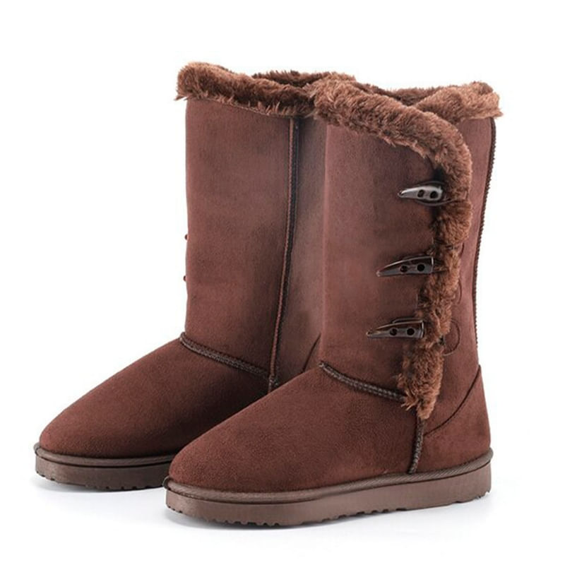 Booties Chiporro Women's Winter Coffee Coat-7187
