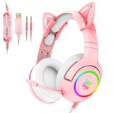 Fone De Ouvido Para Jogos Onikuma Cats Ear Hearing Aparelhos Auditivos Com Conector De 3,5 Mm