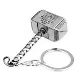 Chaveiro Thor Hammer Em Metal E Acrílico