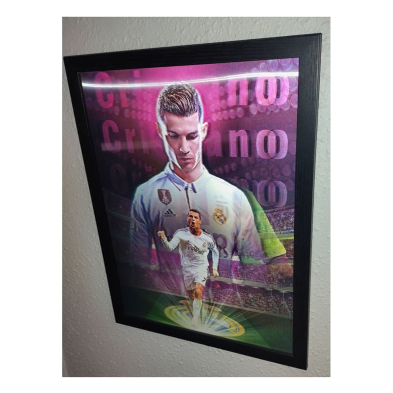 Lenticular 3d Decorativa Cr7 Ultra Hd 40x30 Cm