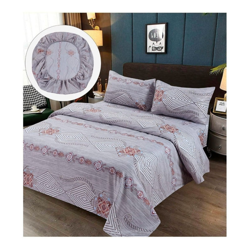 Conjunto De Lençóis 100% Algodão Premium 2.0 Seats (queen) - Oriental