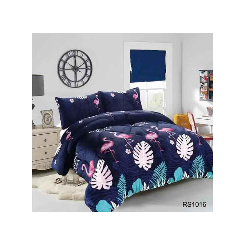 Capa De Cama Plush And Chiporro Winter 2 Seats Feathers-rs1016