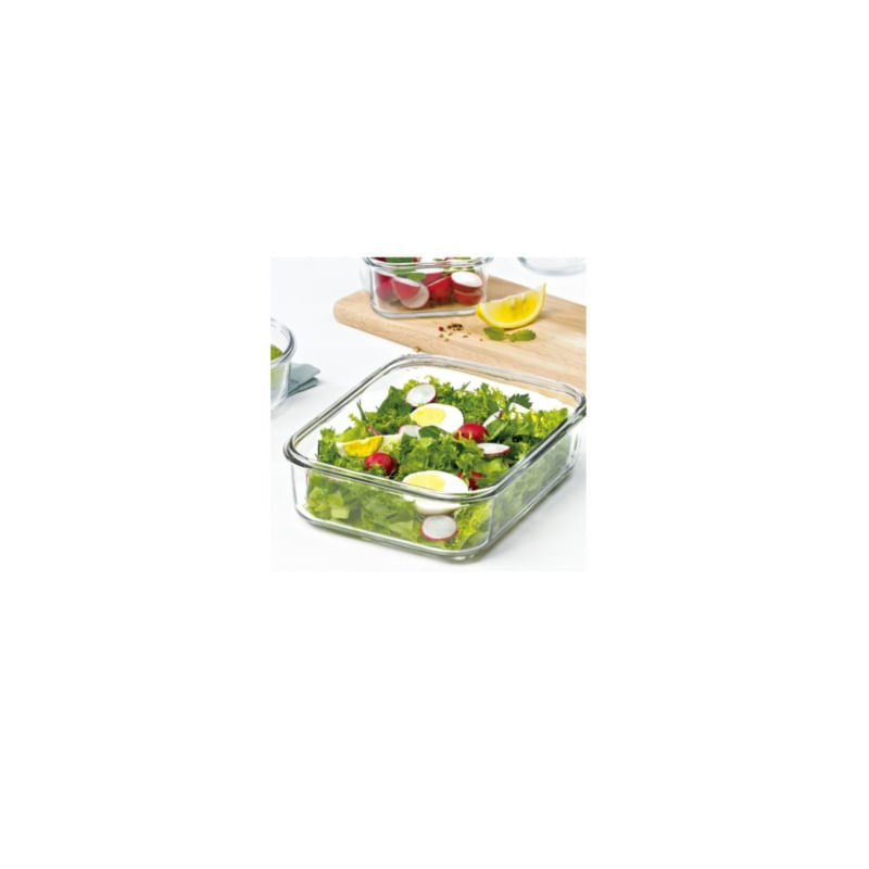 Recipiente Para Alimentos Glasslock Lunch 1200ml De Vidro Temperado