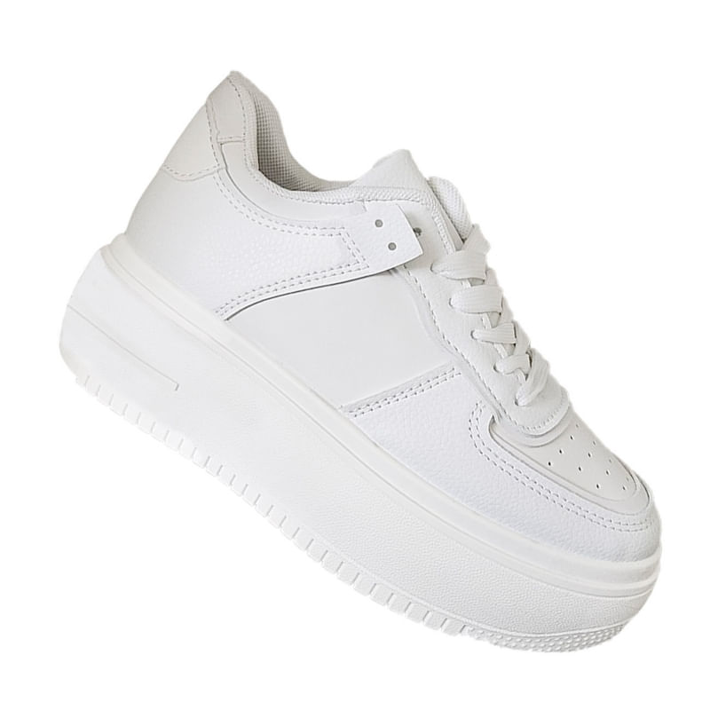 Chinelo Adomicilies Woman Urban Casual Platform Branco 7085