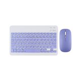 Kit De Teclado E Mouse Sem Fio De Cor Roxa