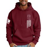 Moletom Masculino Com Capuz Mlyyjckg, Moderno, De Lã Grande E Bolsos, Vermelho L