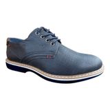 Sapatos Casuais Masculinos Oxford Blue Executive -7117