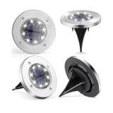 Pacote De Luz Led Solar X4 Com Jardim De Estaca Ao Ar Livre