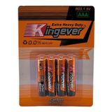 Bateria Kingever Aaa 1,5 V, Pacote Com 4