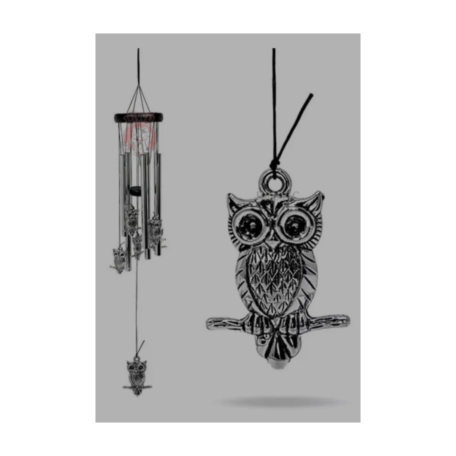 Wind Chime Mobile Assusta Os Tubos De Metal Owls Spirit 5