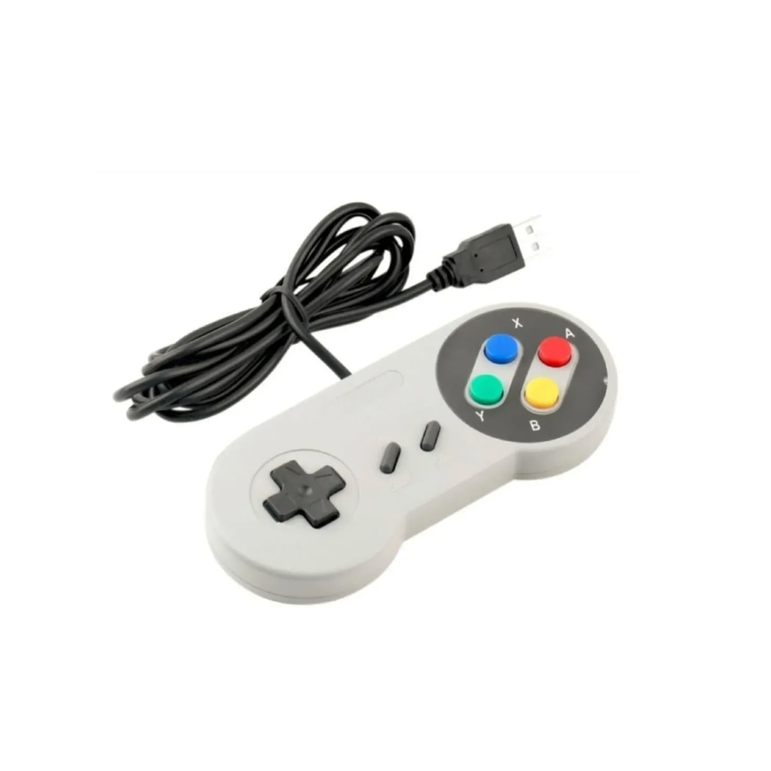 Controle Usb Com Joystick Para Console Retrô De 16 Bits E 8 Botões