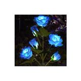 Design De Rosas Impermeáveis Com Luzes De Flores Solares