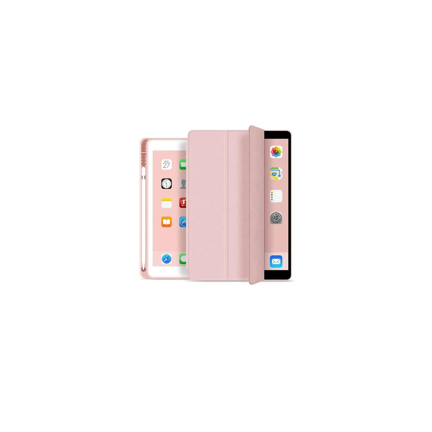 Capa Para Ipad Pro 11 Com Compartimento Para Lápis Em Rosa