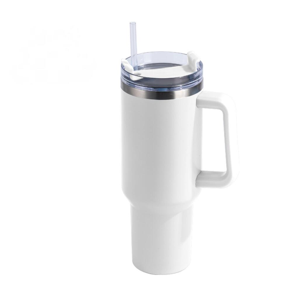 Caneca Térmica Copo De Aço Inoxidável Com Tampa De Palha 1.2l