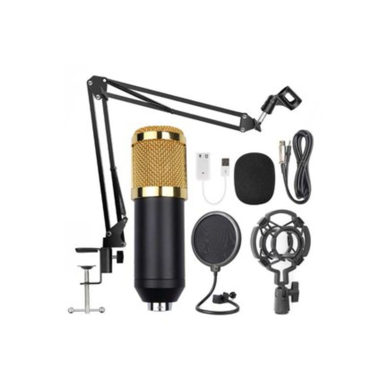 Kit De Suspensão Profissional Para Microfone Bm800 Live