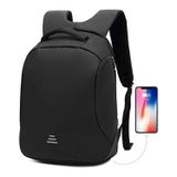 Mochila Preta Genérica Para Caderno Anti-roubo À Prova D&#39;água