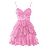 Vestido De Boas-vindas Hanshi E-commerce Sparkly Tulle Lace Us18