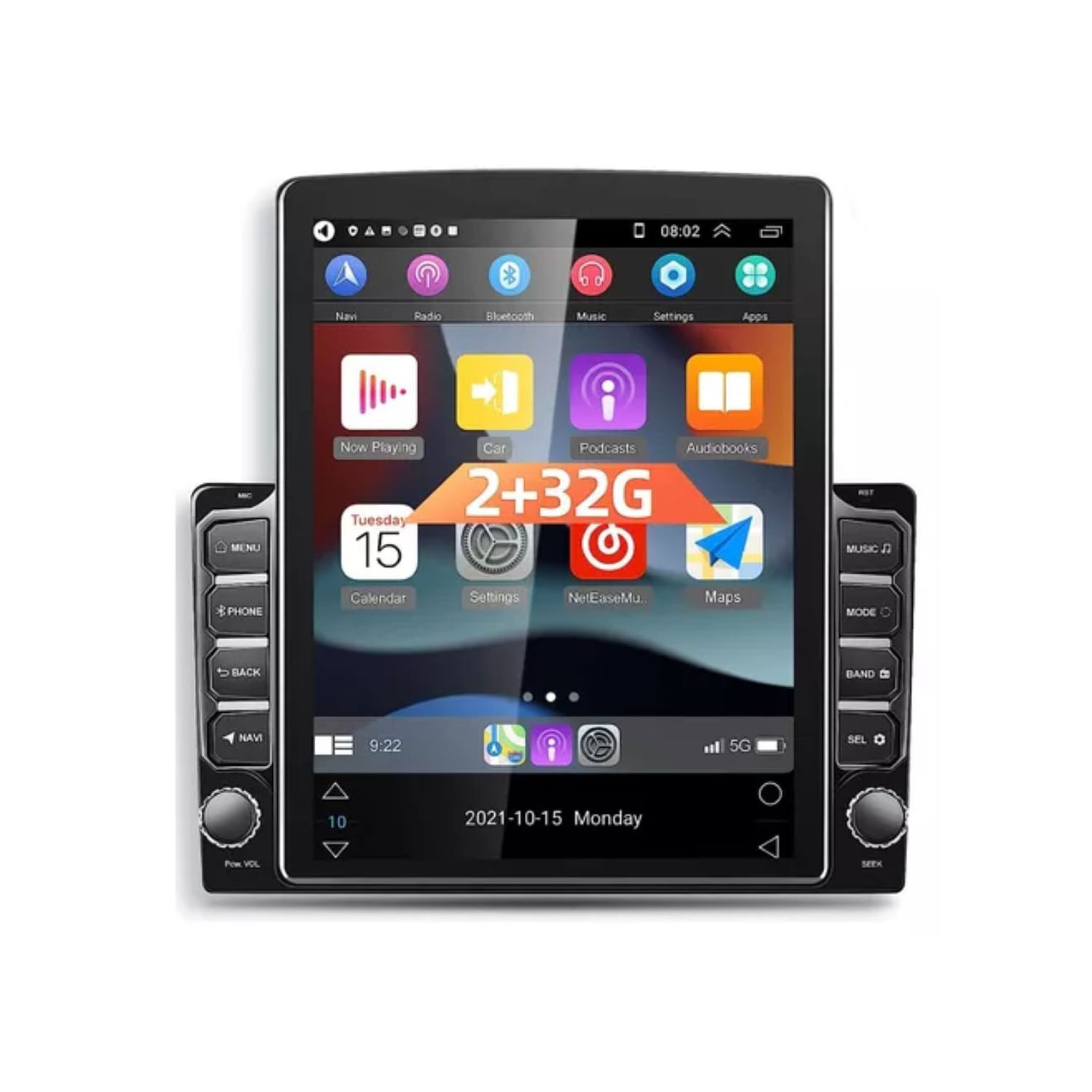 Tela Vertical Radio Touch De 9,7 Polegadas Hd 1080 Wifi Gps