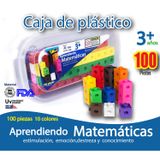 Cubos Conectáveis: Caixa Unifixa De 100 Para Aprendizado De Matemática
