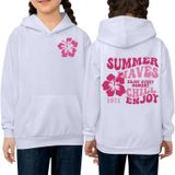 Moletom Com Capuz Estampado E Preppy Rosa Palm Puff 9-10 Anos