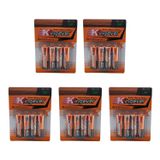 Bateria Kingever Double Aa 1.5v, Pacote Com 20 Unidades