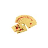 Cartões De Pôquer Dourados Impermeáveis 2 Decks X 54 - Plástico