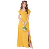 Vestido De Dama De Honra Jirocum Little Infant Split Jr001 Marigold